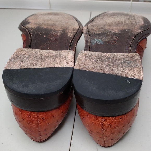 Los Altos Boots Lizard Ostrich Leather Office Business Oxford Dress Shoes Sz 11 - Picture 9 of 13